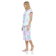 thumbnail image 4 of Lati Fashion Women Capri and Short Sleeve Top 2-Piece Female Pajamas Set Purple L, 4 of 5