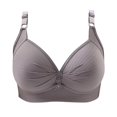 thumbnail image 6 of SDNall Bras for Women 2024 Printing Gathered Together Large Size Daily Bra Underwear No Rims Underwire Everyday Bra Plus Size, 6 of 9