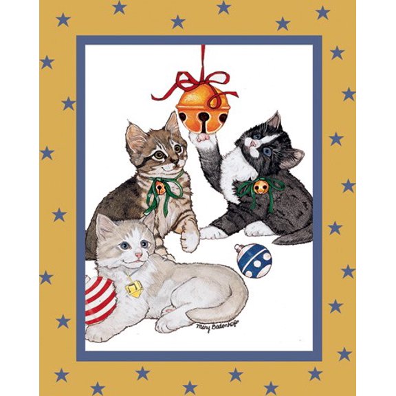 Pipsqueak Productions HC874 Hanukkah Kitty Bells Hanukkah Boxed Cards - Pack of 10