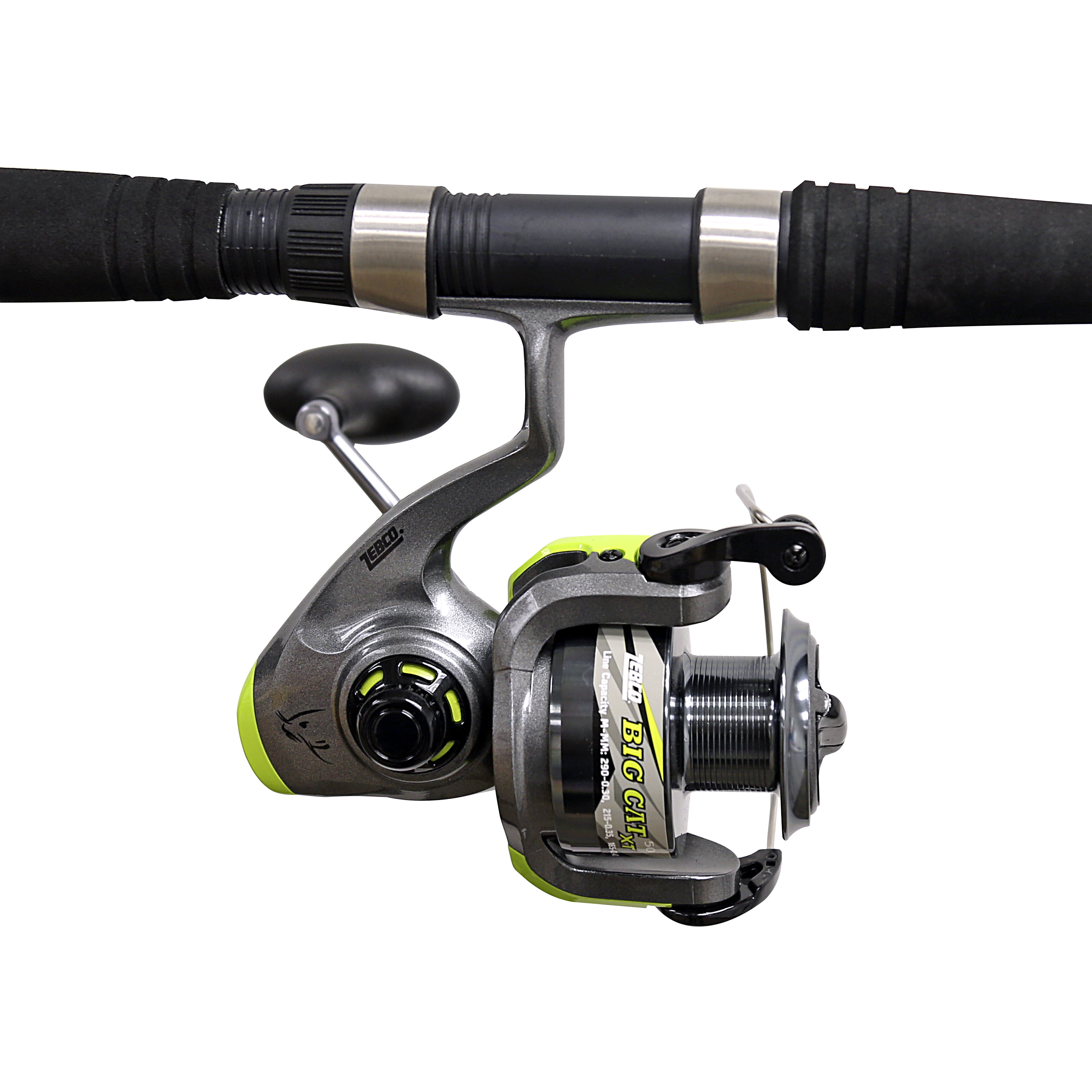 Zebco Big Cat XT Spinning Reel and 2-Piece Fishing Rod Combo