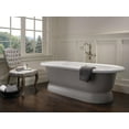thumbnail image 6 of Delta Cassidy Traditional Floor Mount Tub Filler Trim - Less Handle, Champagne Bronze, 6 of 7