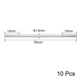 thumbnail image 2 of Unique Bargains Raccord de Tige en Acier Inoxydable M2x55mm, 2 of 3