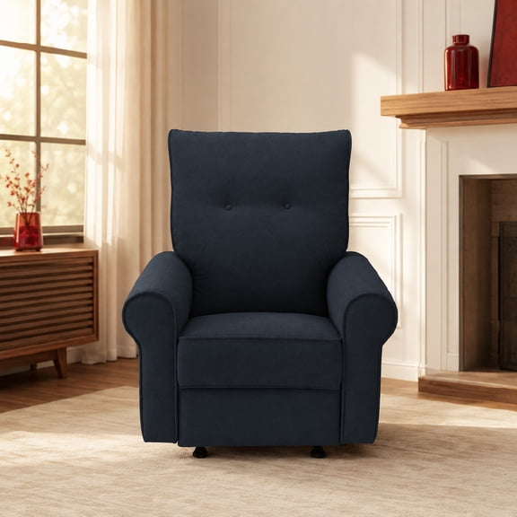 Sillón Reclinable  234 Nodri con Palanca Lateral, Atlas del Descanso Color Azul