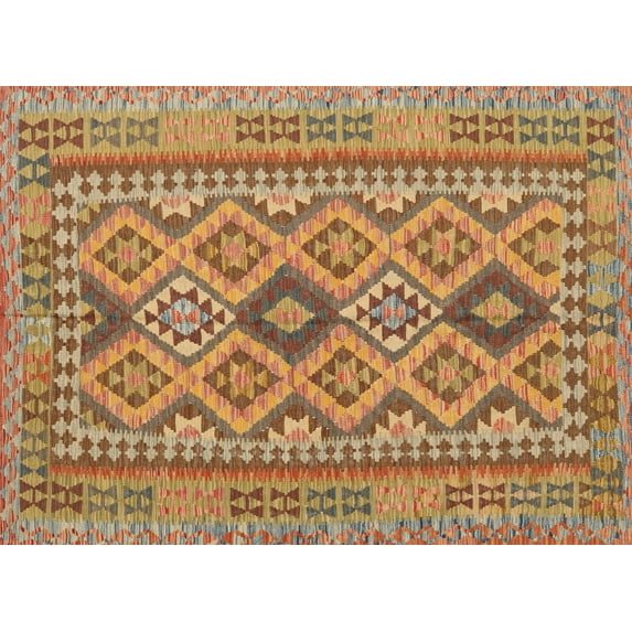Ahgly Company Indoor Rectangle Contemporary Red Oriental Area Rugs, Swatch Sample