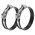 thumbnail image 1 of T-Bolt Hose Clamp, Rubber Cushioned Intake Intercooler Pipe Tube Clamps Stainless Steel Radiator Hose Clamp 113-121mm, 1 of 6