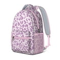 thumbnail image 2 of Leopard Print Backpack for School,Cute School Bag,Schoolbag with Adjustable Shoulder Straps & Padded Back,15.3"x11"x6.7", 2 of 6