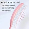 thumbnail image 3 of OPALESQUE 2 PCS Detangle Hair Brush for Girls & Kids, Hairbrush with Soft Bristles for Curly, Straight, Wet and Dry Hair Hair, Glide Through Tangles Knots with Ease, Bio Friendly (Pink, Blue), 3 of 7