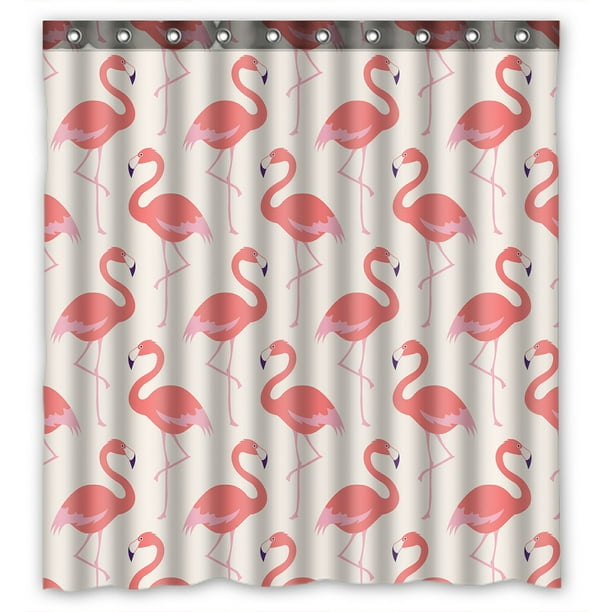 Eczjnt Flamingo Bird Shower Curtain And, Bird Shower Curtain Hooks