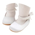 thumbnail image 6 of Fozruso Princess Shoes for Girls,Sizes 5 Toddler,Baby Girls First Walking Sandals Soft Sole Shoes With Pearl For Fall Dance, 6 of 7