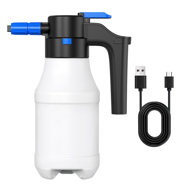 Pulverizador de espuma para coche eléctrico de 1,5 l, pulverizador recargable, accesorios para lavado de coches, lavadora de coches, bomba inalámbrica