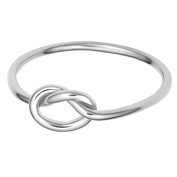 14k White Gold Love Knot Ring