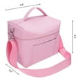 thumbnail image 2 of Unique Bargains Insulated Leakproof Lunch Bag for Work, Beach Pink, 2 of 6