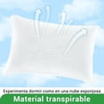 thumbnail image 3 of Gogreen Almohadas de Cama Hotel: Almohadas de Plumón Alternativo para Dormir de Lado, Boca Arriba y Abajo, Tamaño King, Paquete de 2, 50cm x 90cm, 3 of 10