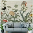 thumbnail image 4 of Creowell Floral Plants Wall Tapestry,Vintage Herbs Tapestry Colorful Nature Wild Flowers Tapestry Wall Hanging for Dorm Living Room Bedroom Decor  Painting, 4 of 6