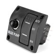 thumbnail image 4 of 3 Way Bilge Pump Switch Panel Auto Off Manual 12V 24V with LED Indicator Built In 15A Circuit Breaker, 4 of 5