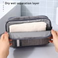 thumbnail image 5 of XMMSWDLA Wet Dry Separate Toiletry Bag Large Capacity Portable Travel Cosmetic Bag Handbag Organizer with Shoes StorageTool Backpack, 5 of 6