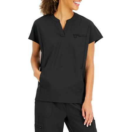 

Hanes ComfortFit Stretch Women s and Women s Plus Mandarin Scrub Top