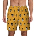 thumbnail image 3 of Uemuo Cute Dog Pattern Mens Swim Trunks Quick Dry Board Shorts with Mesh Lining, Stretch Beach Shorts Quick Dry No-Chafing Board Shorts-XX-Large, 3 of 9