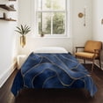 thumbnail image 4 of Navy Blue Marble Small Tapestry for Bedroom Wall Hanging Tapestry, Modern Golden Geometric Abstract Ceiling Backdrop Tapestries Poster Blanket Wall Decor for Teens Room Living Room Dorm 23" x 28", 4 of 8