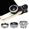 thumbnail image 3 of 3 in 1 Universal Fish Eye Lens + Wide-Angle Lens + Macro Clip Camera Lens Kit for iPad iPhone Samsung Android and Most Smartphones, 3 of 8