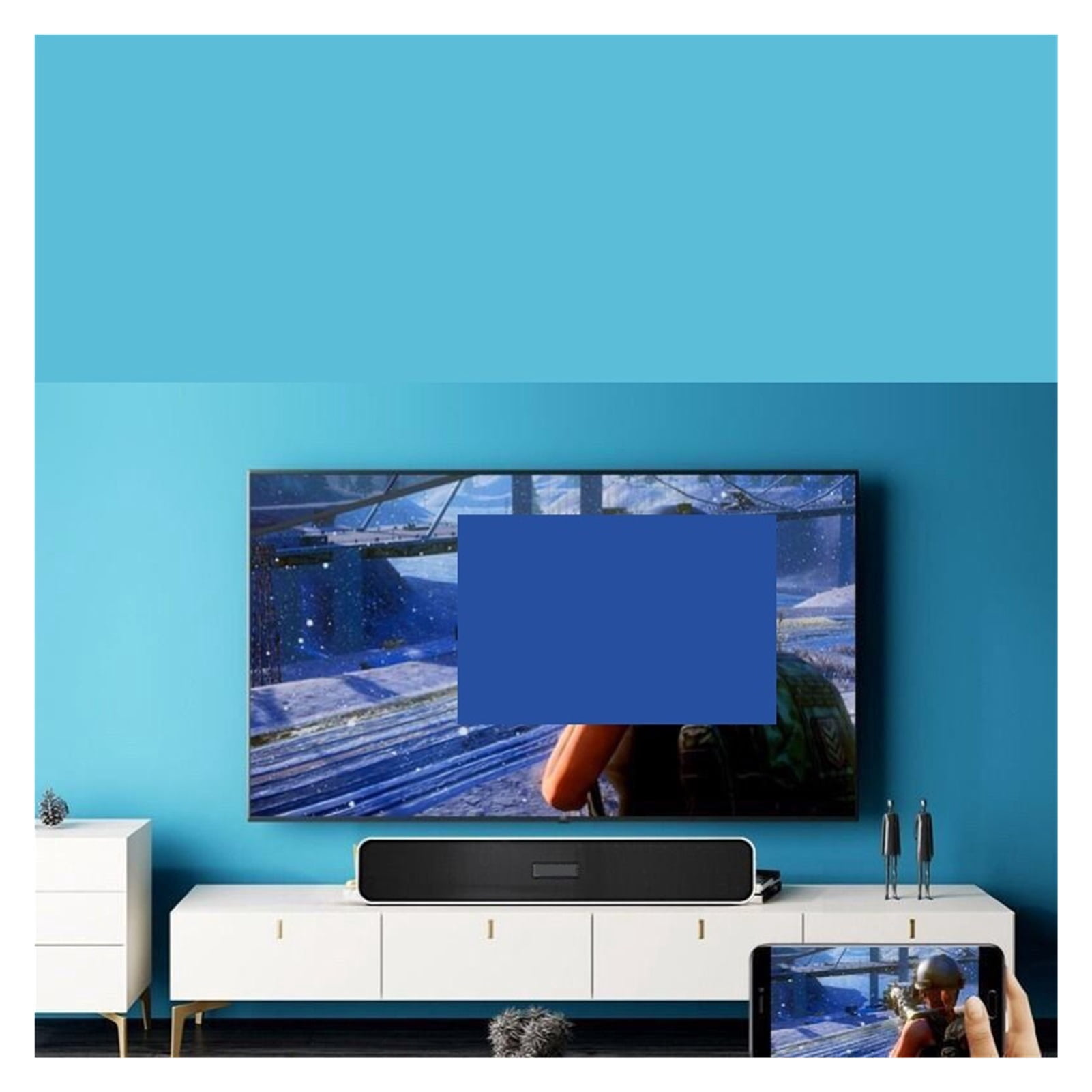 E91D Long Subwoofer Bluetooth Speaker Computer TV Mobile Phone Card Audio ,Impactful Volume Boost
