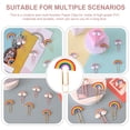 thumbnail image 2 of Set of 3 Prong Paper Fasteners Rainbow Clip File Clips Office, 2 of 8