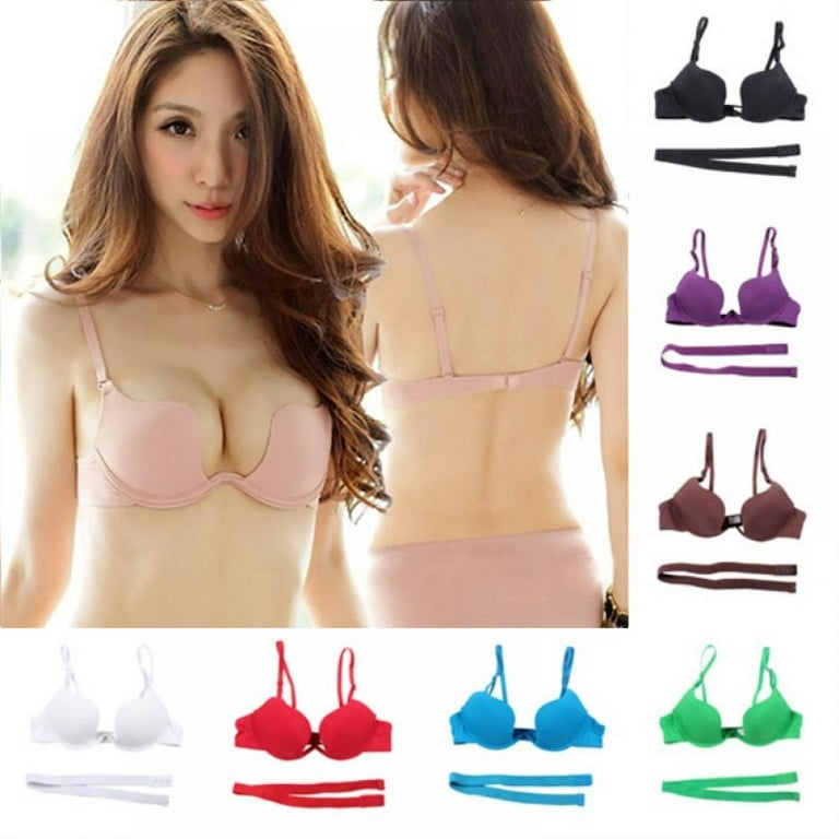 Women's Underwear Push Up Bra Seamless Bras Bralette Deep U Cup Girls  Intimates Clothing (Color : N002 J, Cup Size : 80C) : : Clothing,  Shoes & Accessories