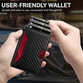 thumbnail image 4 of Airtag Wallet for Men, Mens Smart Wallet for Air Tag RFID Blocking, Slim Compact Wallet with ID Window, Minimalist Bifold Pop Up Credit Card Case Holder 10  Cards,Christmas Gift for Men, No AirTag, 4 of 7