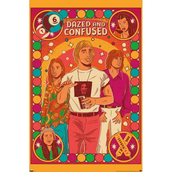 Dazed and Confused - Colorful Group Wall Poster, 22.375" x 34"