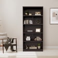 thumbnail image 1 of Mobi Librero 80cm Madera Nikola Chocolate 5 Entrepaños Organizador Mobi Muebles Moderno, 1 of 7