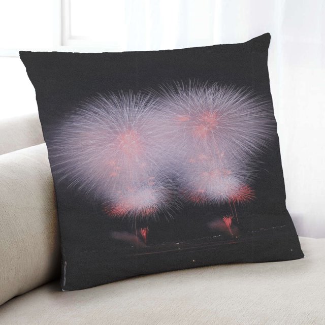Ahgly Company Games Fireworks Coussin d'Intérieur, 18 Pouces par 18 Pouces