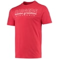 thumbnail image 2 of Men's Concepts Sport Heathered Charcoal/Red Wisconsin Badgers Meter T-Shirt & Pants Sleep Set, 2 of 5