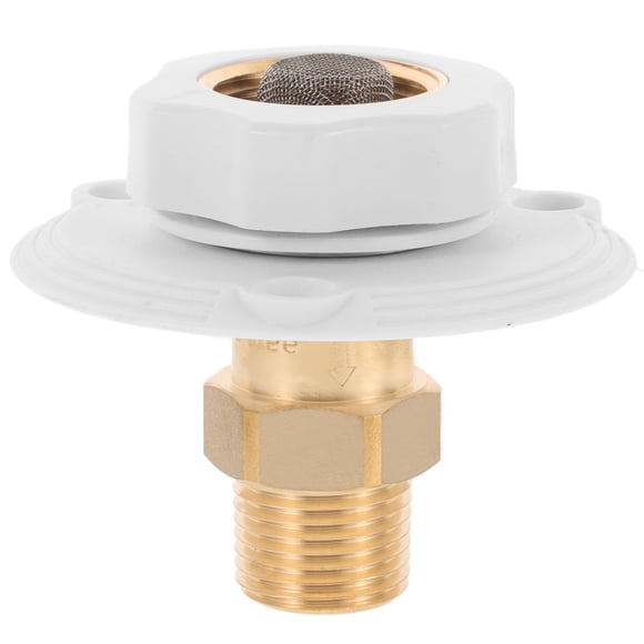 Raindrops Brass White Water Tank Rv Inlet with Valve Tool Free Installation for Camper and Boat Use