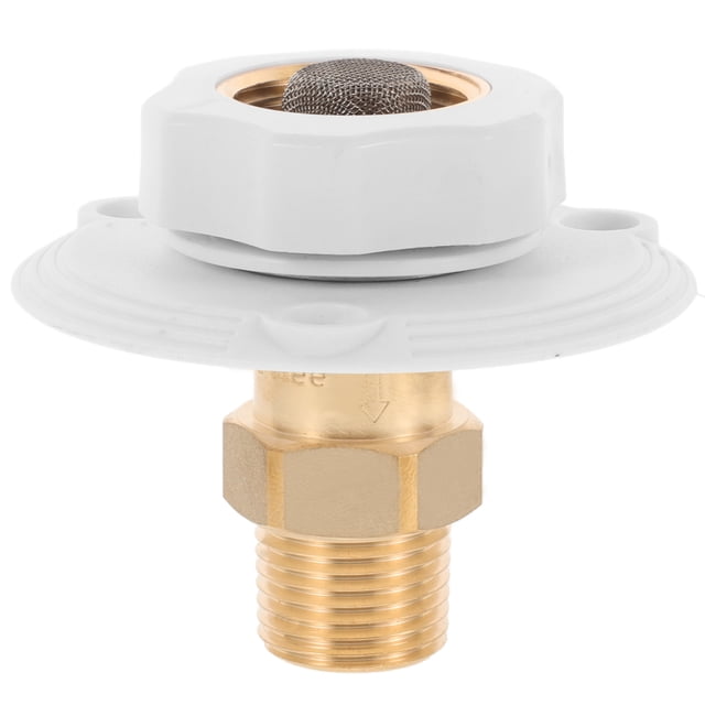 Raindrops Brass White Water Tank Rv Inlet with Valve Tool Free Installation for Camper and Boat Use