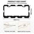 thumbnail image 3 of Coolnut Polka Dot License Plate Frames 2pcs, Aluminum Universal Car License Plate Holder with Elliptical Hole for US Vehicles, 12"x 6", 3 of 7