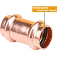 thumbnail image 5 of 12 Packs 1/2" Copper Fittings Kit,5 PCS Propress Coupling Fittings,4 PCS Press 90 Degree Elbow with 3 PCS Propress Tee use for Connect Copper Pipe, 5 of 8