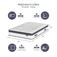 thumbnail image 4 of Blinddarm Queen Mattress, 14 inch Hybrid Memory Foam Mattress in a Box, Individual Pocket Spring, Medium Firm, CertiPUR-US, 4 of 9