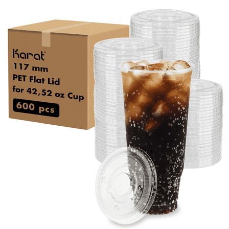 [600 ct] PolyPro Stadium Cup Lids | PET | 117 mm
