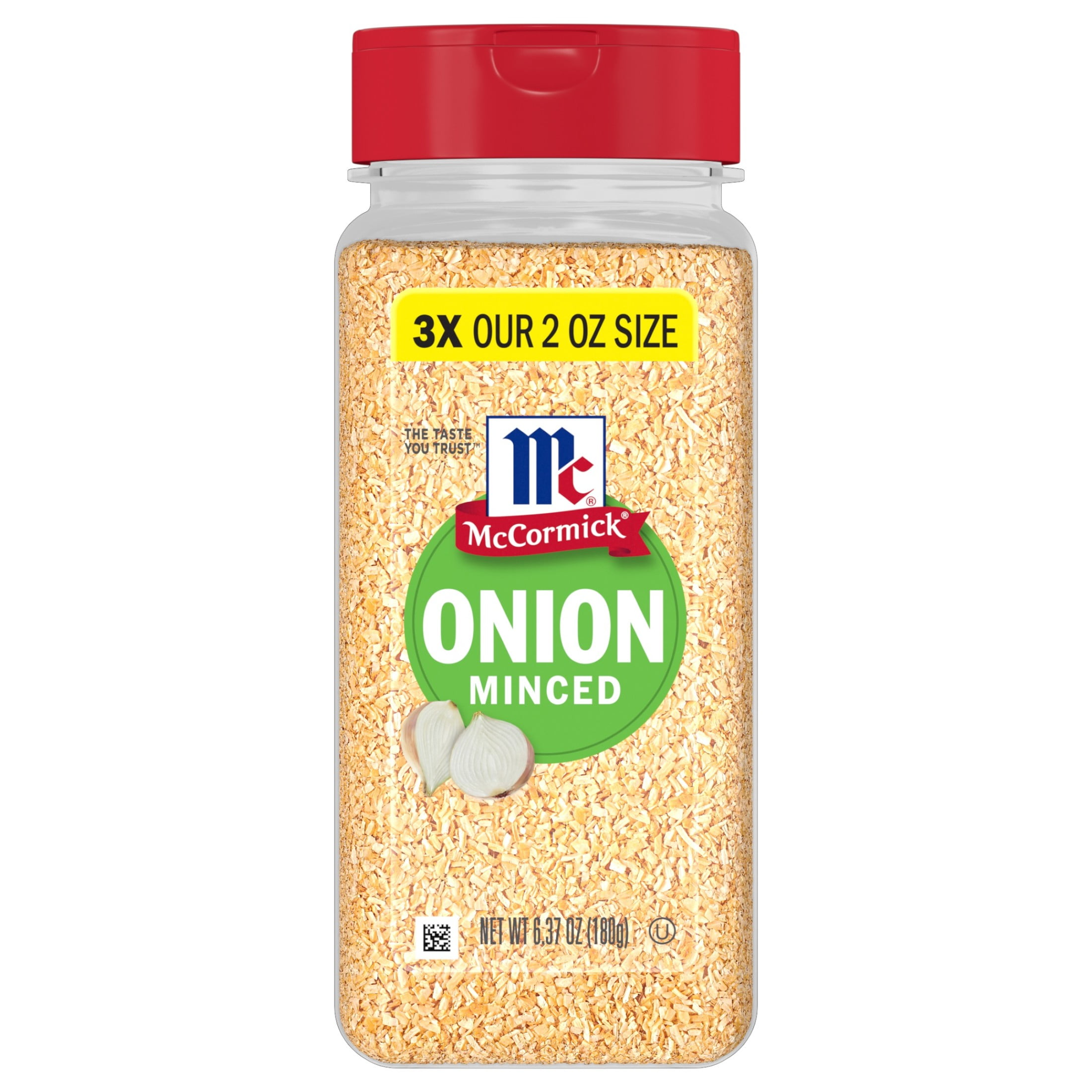 (6 pack) McCormick Kosher Minced Onions, 6.37 oz Bottle