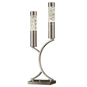 OakvillePark Copper 2-Light Accent Table Lamp, Silver