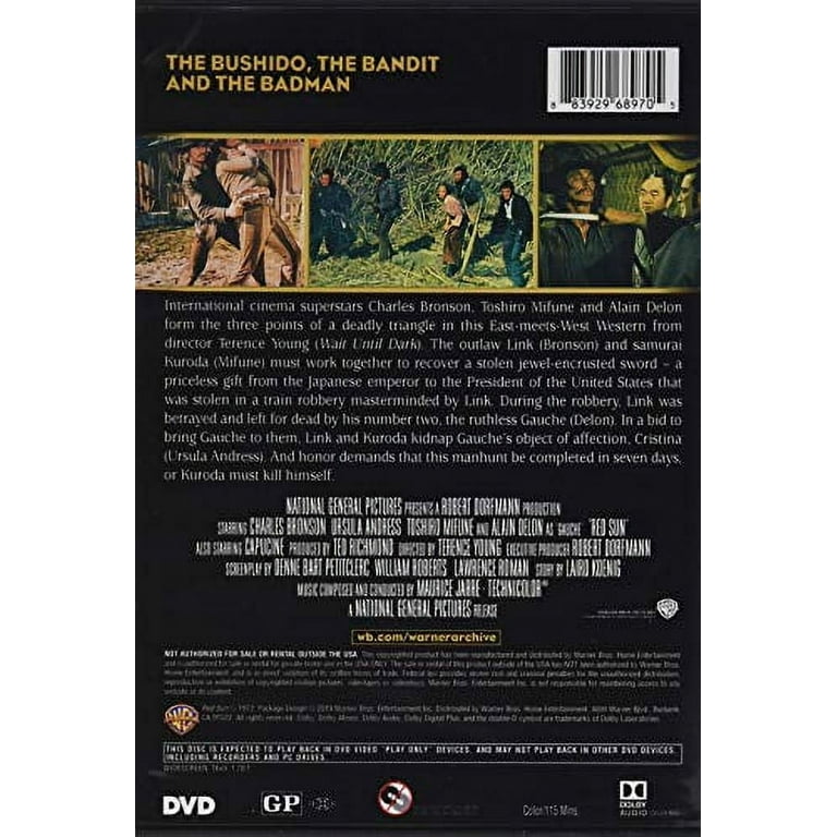 Red Sun (DVD), Warner Archives, Western - Walmart.com