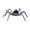 Silver, variant on TUTUnaumb Halloween Spider Decorations, 11.8in Realistic Small Scary Spider Decoration for Home, Spooky Spiders for Indoor Outdoor Party Decorations-Blue