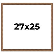 27x25 Frame Gold Real Wood Picture Frame Width 1.25 inches | Interior Frame Depth 0.5 inches |