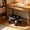 Black-C, variant on BadyminCSL Round Plastic Low Stool with Swivel Casters, Movable Rolling Seat for Living Room Home Kitchen Office, Space-Saving Sturdy Small Chair