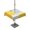 Turmeric, variant on Outdoor Table Cloth with Umbrella Hole and Zipper, Yellow Grey Waterproof Rectangle Tablecloth 54"x80", Abstract Street Graffiti Art Retro Painting Washable Table Cover for Outside Party Patio Picnic