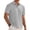 Light Gray, variant on Dwelliawo Men's Casual Polo Shirt Short Sleeve Vacation Button Summer Beach Knit Stretchy Golf Shirts Light Blue S