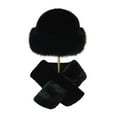 thumbnail image 2 of LShunze Winter Bucket Hat Scarf Set for Women, Faux Fur Fisherman Hat Fuzzy Warm Hats with Brim Plush, Thick Neck Warmer Scarf for Women, 2 of 7