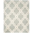 thumbnail image 2 of SAFAVIEH Chatham Karina Geometric Wool Area Rug, Gray/Ivory, 8' x 10', 2 of 8