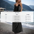 thumbnail image 3 of Gamivast Maxi Dresses for Women Spaghetti Strap V-Neck Solid Long Dress Loose Fit Flowy Beach Dress Cotton Feel Summer Vacation Casual Daily Wear, 3 of 6