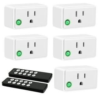 HAPYTHDA Smart Plug with Remote, 2.4GHz Wi-Fi & RF433 Wireless Remote  Control Outlet Light Switch NO Neutral Wire Required, Works with Smart  Life/Tuya